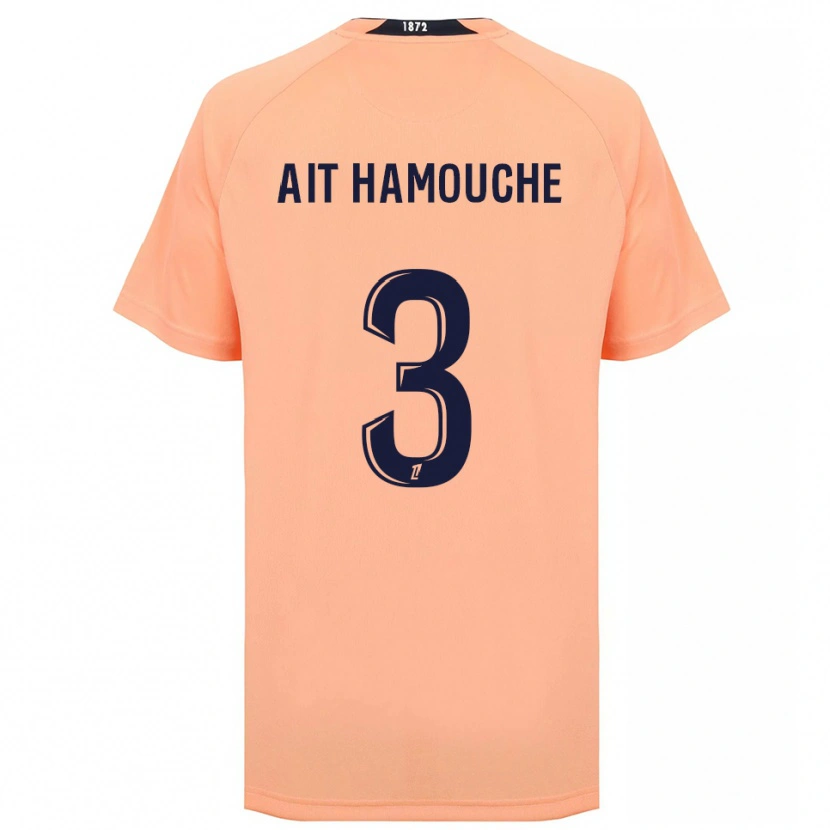 Danxen Hombre Camiseta Massyl Ait Hamouche #3 Naranja Azul Marino 2ª Equipación 2025/26 La Camisa