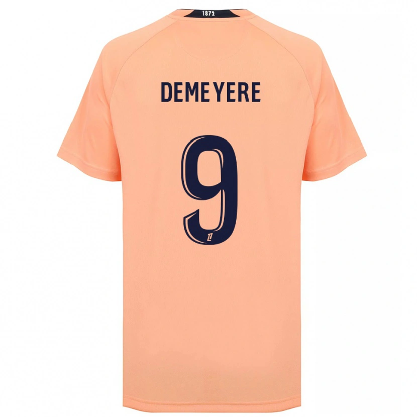 Danxen Hombre Camiseta Silke Demeyere #9 Naranja Azul Marino 2ª Equipación 2025/26 La Camisa