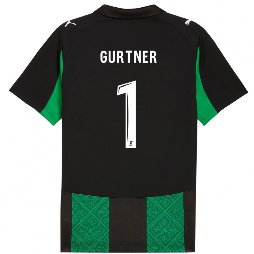 Danxen Hombre Camiseta Régis Gurtner #1 Negro Verde 2ª Equipación 2025/26 La Camisa