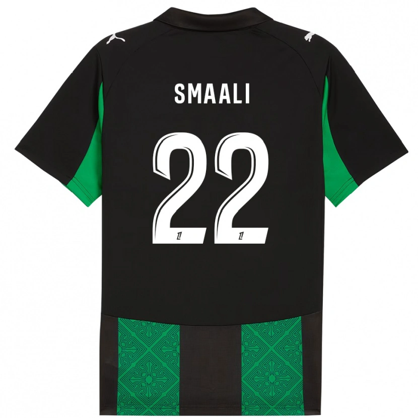 Danxen Hombre Camiseta Emma Smaali #22 Negro Verde 2ª Equipación 2025/26 La Camisa