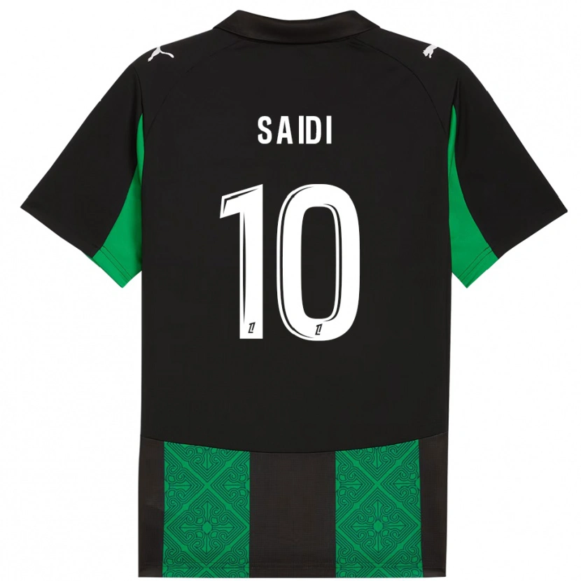 Danxen Hombre Camiseta Kahissa Saïdi Muscara #10 Negro Verde 2ª Equipación 2025/26 La Camisa