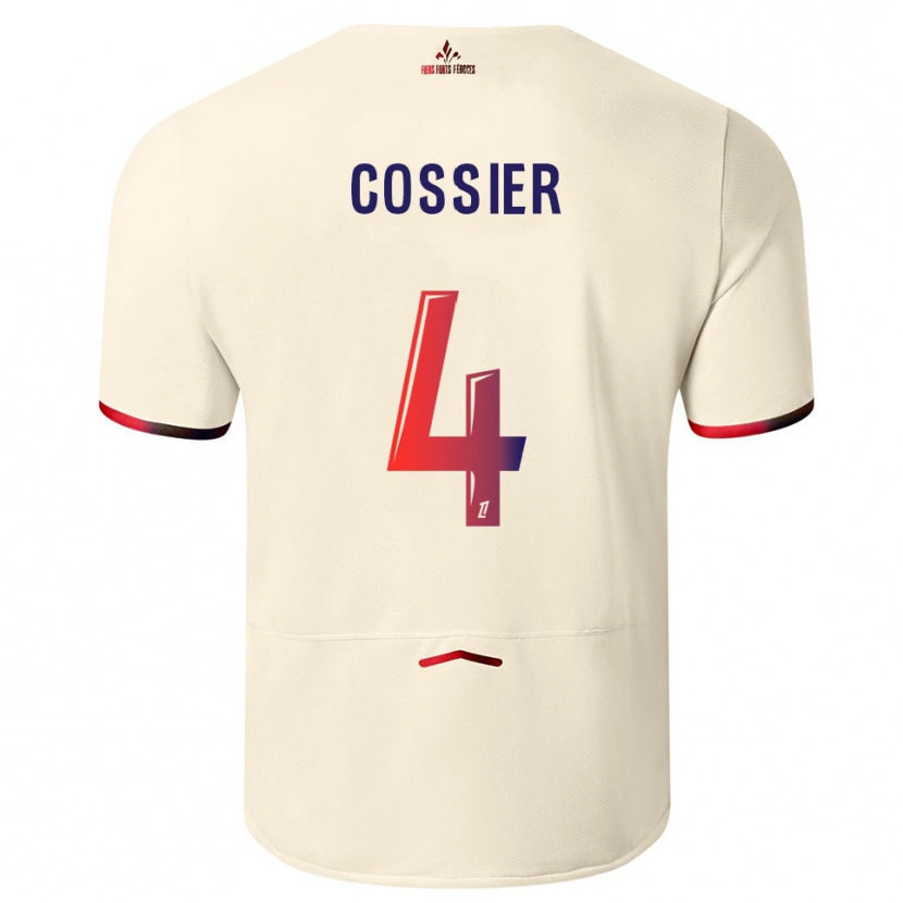 Danxen Hombre Camiseta Isaac Cossier #4 Blanquecino Rojo 2ª Equipación 2025/26 La Camisa