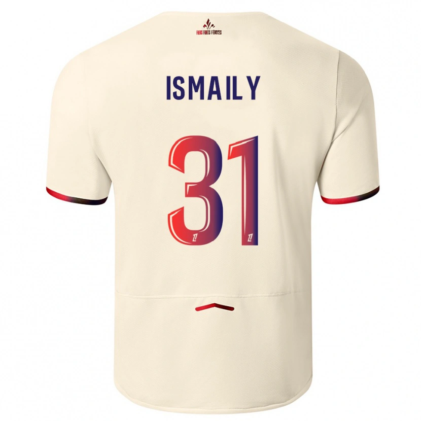 Danxen Hombre Camiseta Ismaily #31 Blanquecino Rojo 2ª Equipación 2025/26 La Camisa