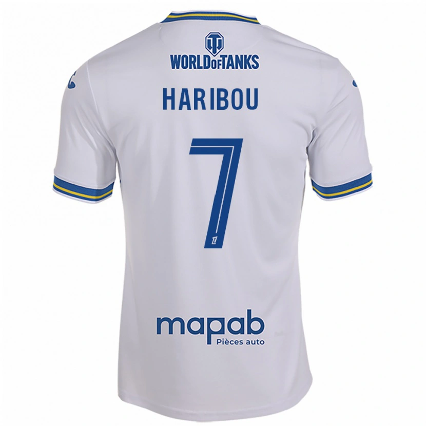 Danxen Hombre Camiseta Samir Haribou #7 Blanco Celeste 2ª Equipación 2025/26 La Camisa