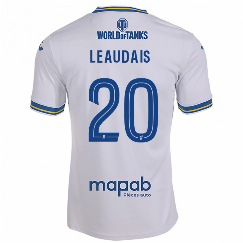 Danxen Hombre Camiseta Lucas Leaudais #20 Blanco Celeste 2ª Equipación 2025/26 La Camisa