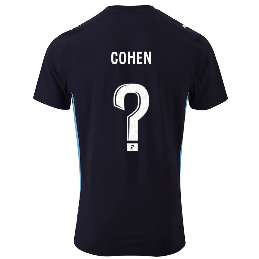 Danxen Hombre Camiseta Dan Cohen #0 Negro Celeste 2ª Equipación 2025/26 La Camisa