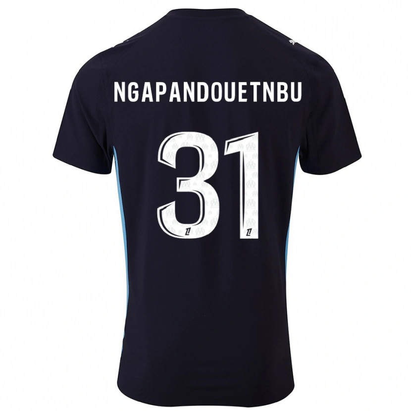 Danxen Hombre Camiseta Simon Ngapandouetnbu #31 Negro Celeste 2ª Equipación 2025/26 La Camisa