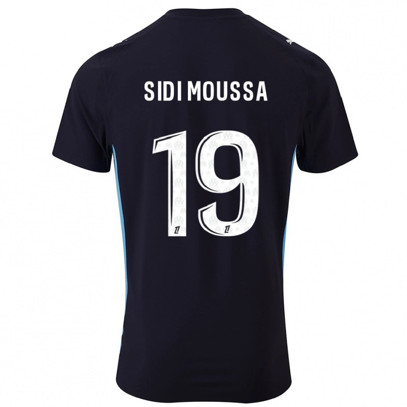 Danxen Hombre Camiseta Salima Sidi Moussa #19 Negro Celeste 2ª Equipación 2025/26 La Camisa