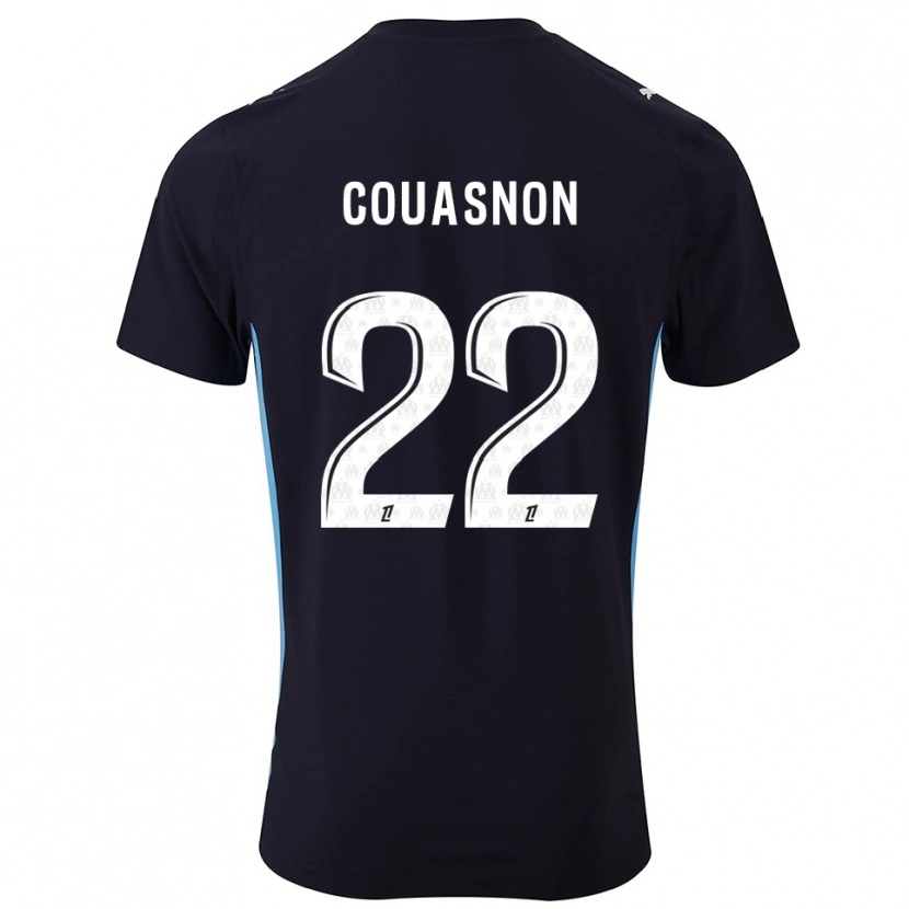 Danxen Hombre Camiseta Roxane Couasnon #22 Negro Celeste 2ª Equipación 2025/26 La Camisa