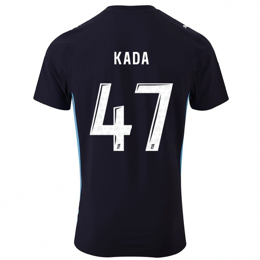 Danxen Hombre Camiseta Joakim Kada #47 Negro Celeste 2ª Equipación 2025/26 La Camisa