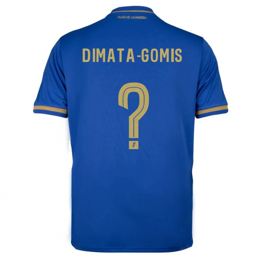Danxen Hombre Camiseta Kamron Dimata-Gomis #0 Azul Oro 2ª Equipación 2025/26 La Camisa