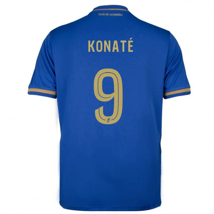 Danxen Hombre Camiseta Oumar Konaté #9 Azul Oro 2ª Equipación 2025/26 La Camisa