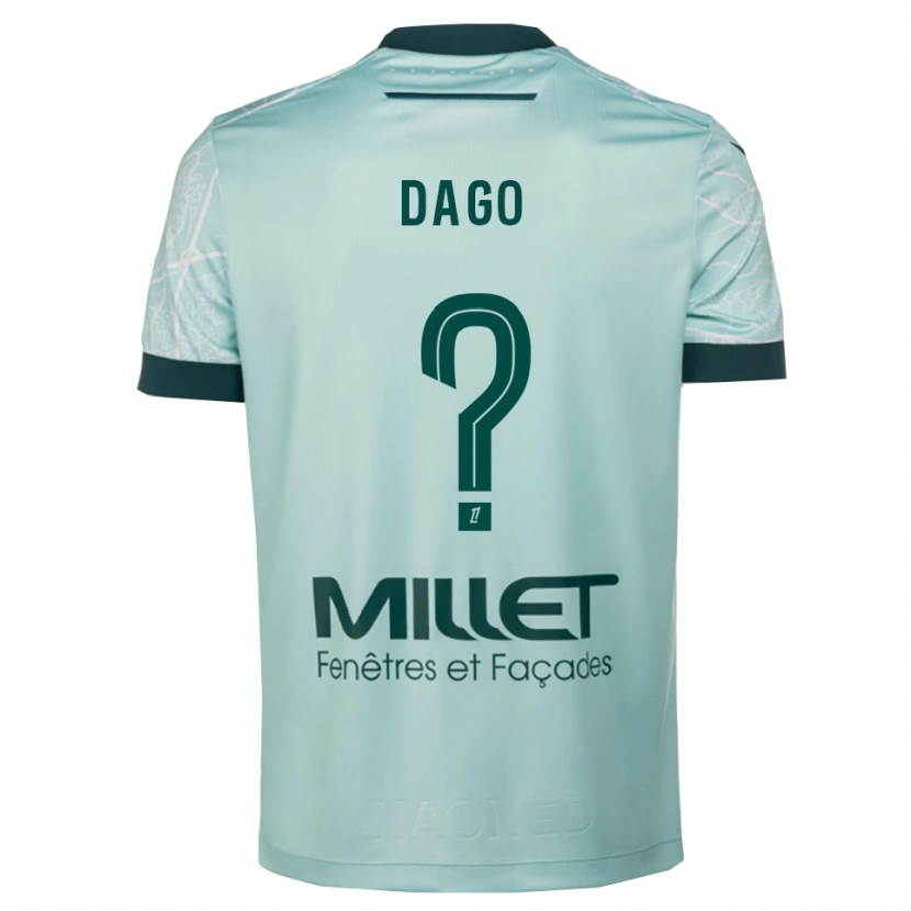 Danxen Hombre Camiseta Joshua Dago #0 Verde Blanco 2ª Equipación 2025/26 La Camisa