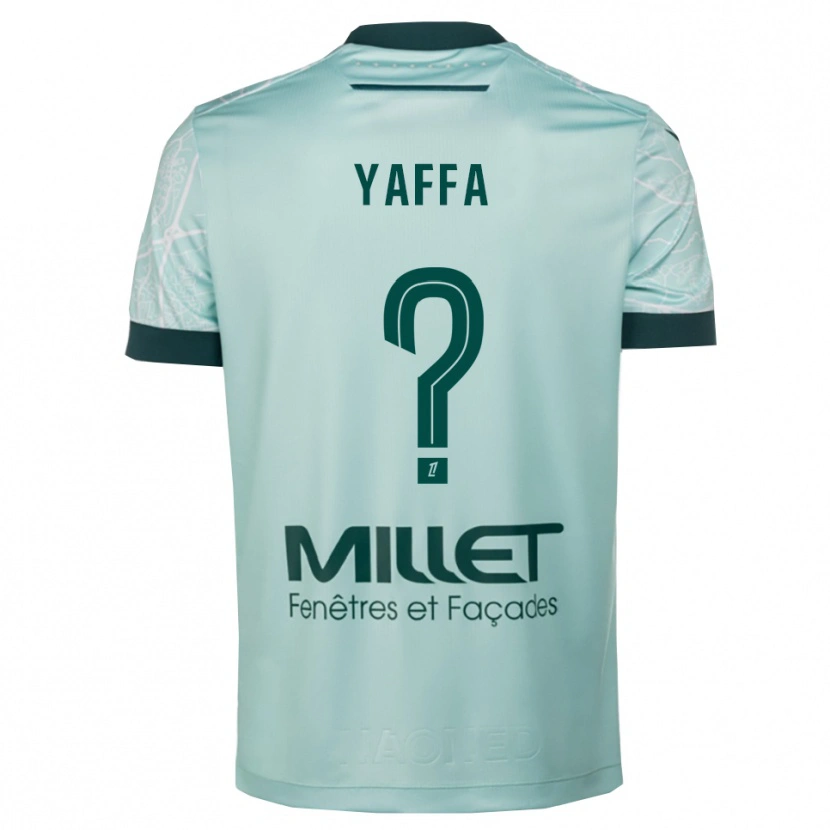 Danxen Hombre Camiseta Cheickné Yaffa #0 Verde Blanco 2ª Equipación 2025/26 La Camisa