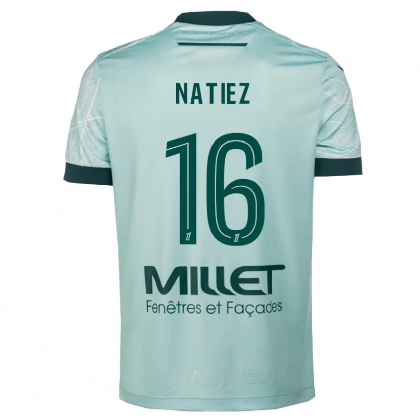 Danxen Hombre Camiseta Stanislas Natiez #16 Verde Blanco 2ª Equipación 2025/26 La Camisa