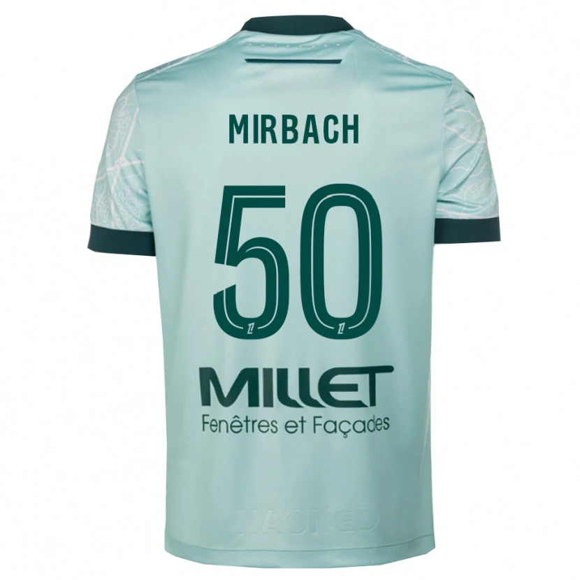 Danxen Hombre Camiseta Alexis Mirbach #50 Verde Blanco 2ª Equipación 2025/26 La Camisa