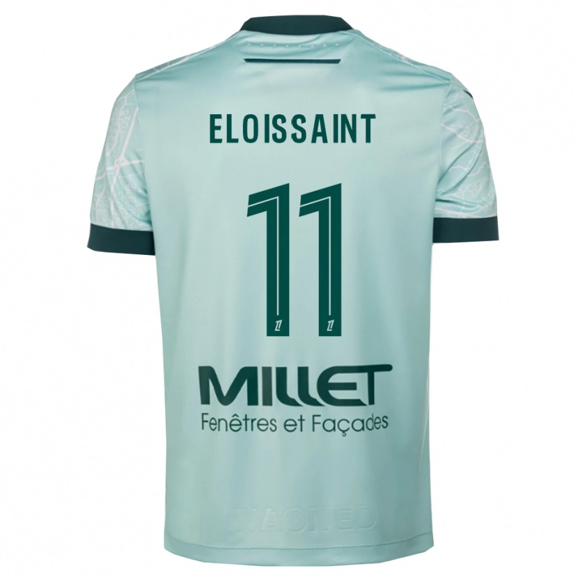Danxen Hombre Camiseta Roseline Eloissaint #11 Verde Blanco 2ª Equipación 2025/26 La Camisa