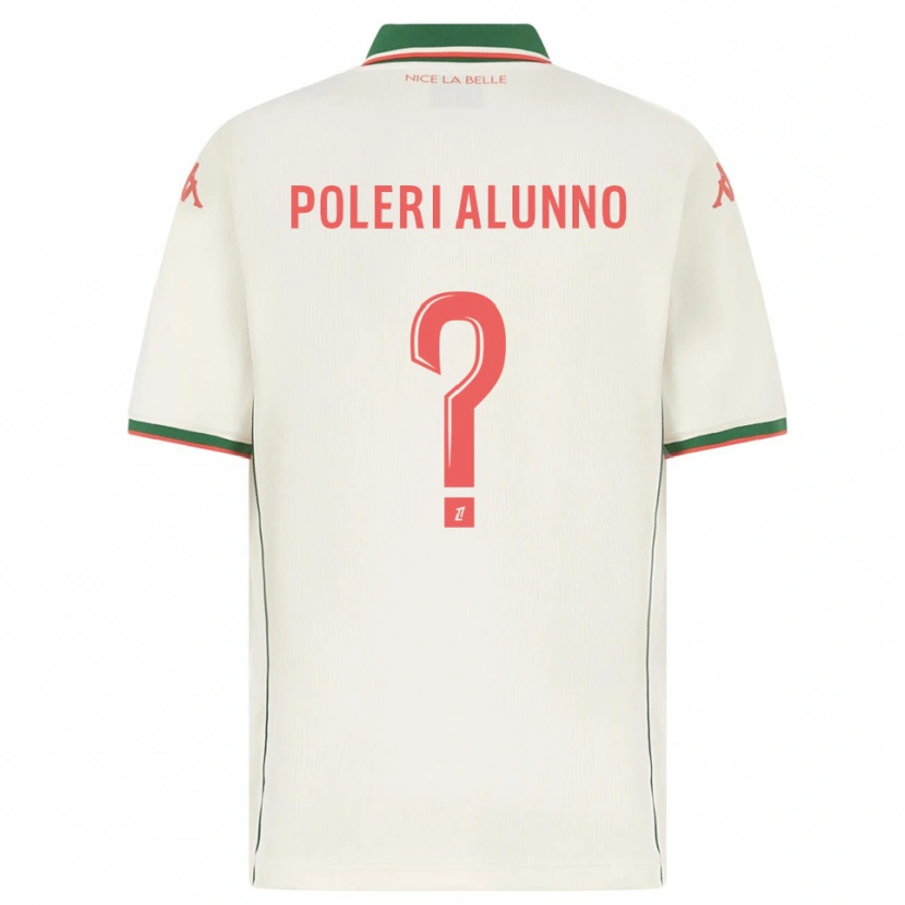 Danxen Hombre Camiseta Mathis Poleri Alunno #0 Blanco Verde 2ª Equipación 2025/26 La Camisa