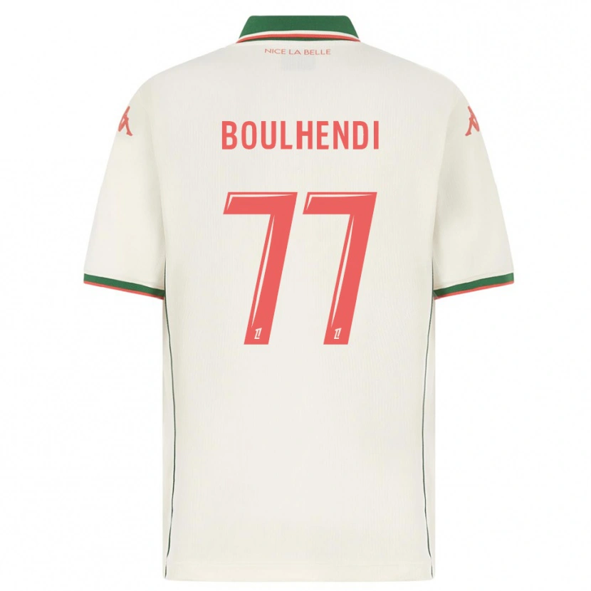Danxen Hombre Camiseta Teddy Boulhendi #77 Blanco Verde 2ª Equipación 2025/26 La Camisa