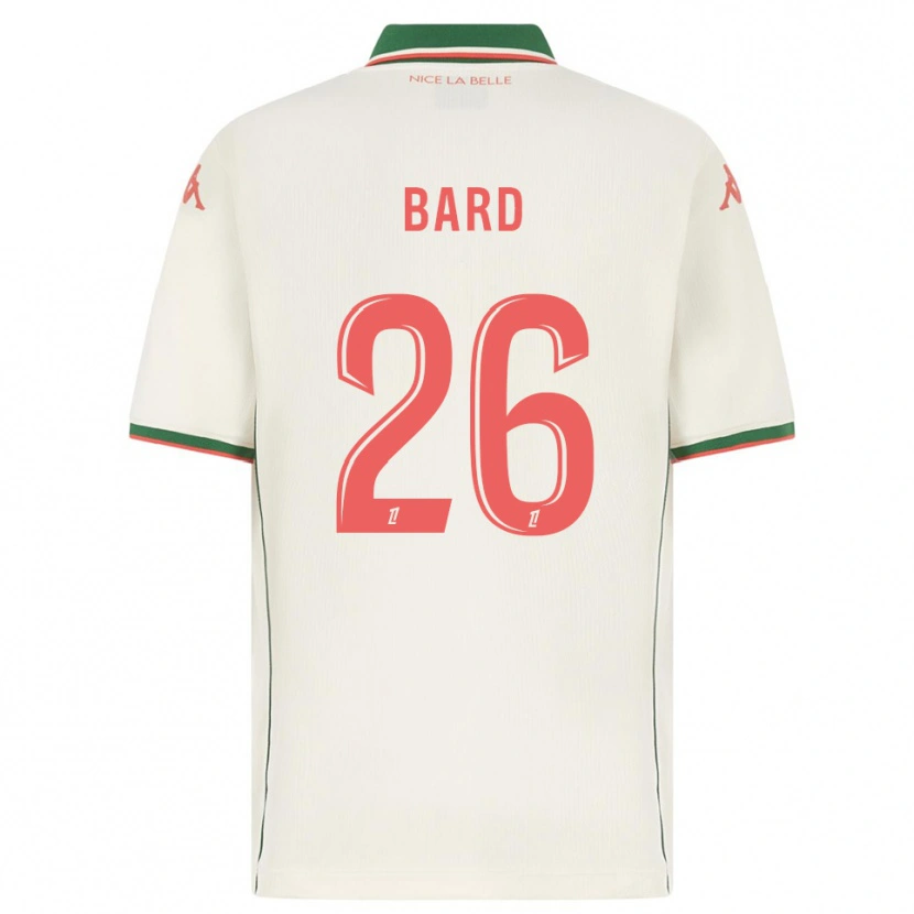 Danxen Hombre Camiseta Melvin Bard #26 Blanco Verde 2ª Equipación 2025/26 La Camisa