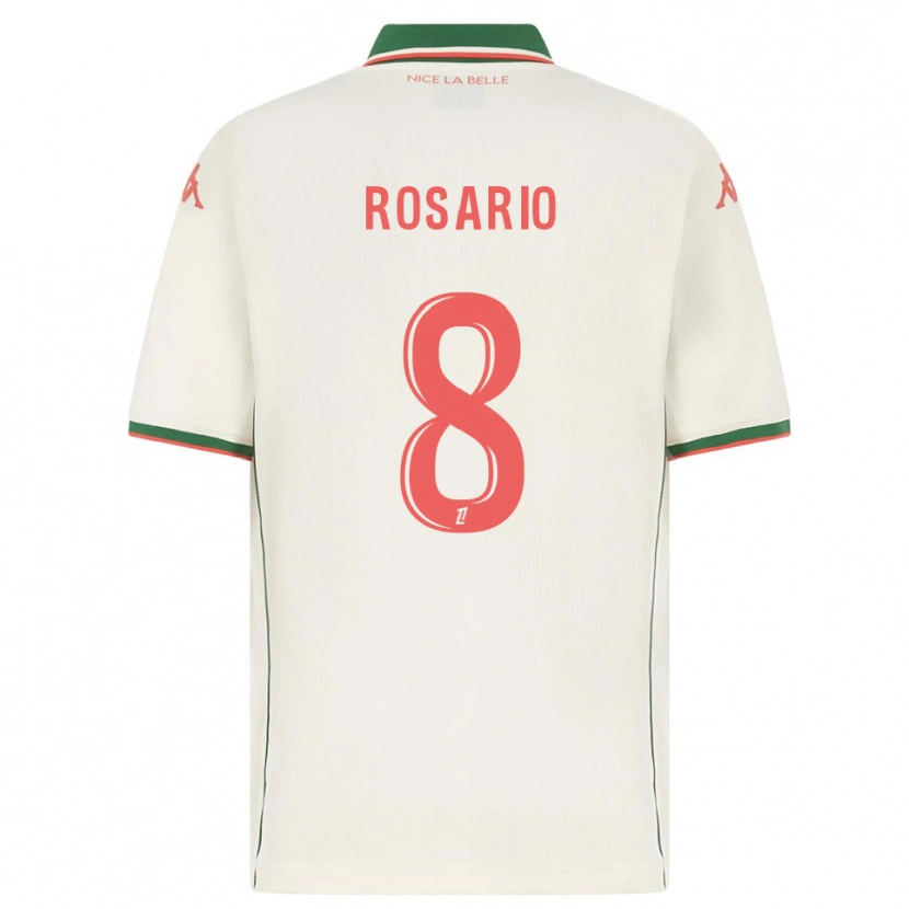 Danxen Hombre Camiseta Pablo Rosario #8 Blanco Verde 2ª Equipación 2025/26 La Camisa