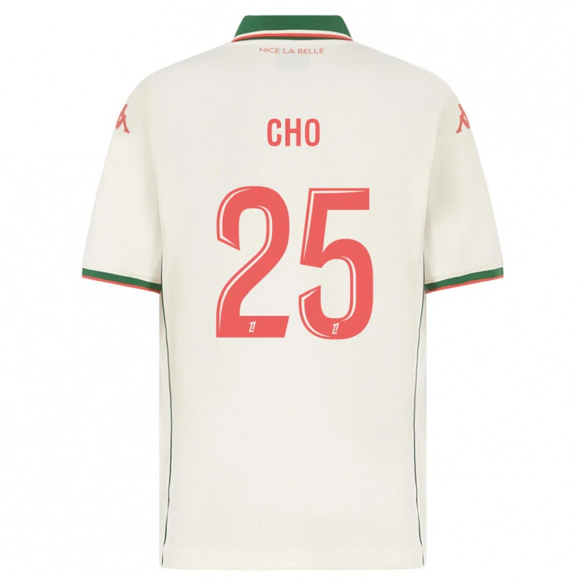 Danxen Hombre Camiseta Mohamed-Ali Cho #25 Blanco Verde 2ª Equipación 2025/26 La Camisa