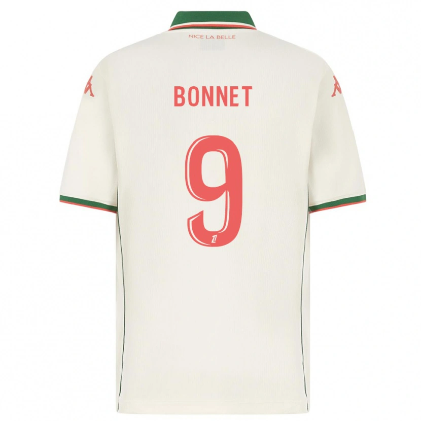 Danxen Hombre Camiseta Thomas Bonnet #9 Blanco Verde 2ª Equipación 2025/26 La Camisa