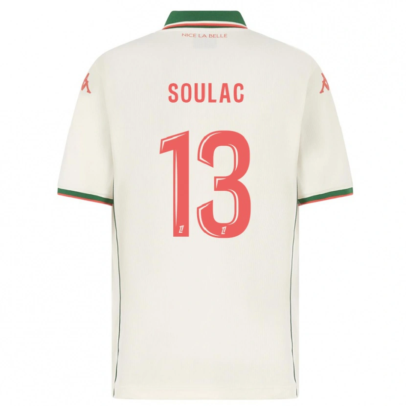 Danxen Hombre Camiseta Anastasia Soulac #13 Blanco Verde 2ª Equipación 2025/26 La Camisa