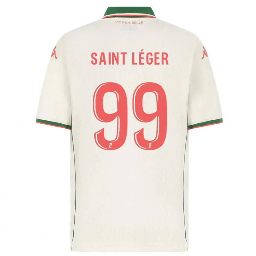 Danxen Hombre Camiseta Maureen Saint Léger #99 Blanco Verde 2ª Equipación 2025/26 La Camisa