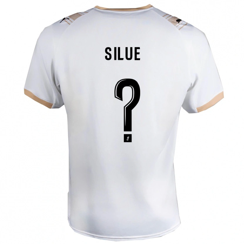 Danxen Hombre Camiseta Ange Silue #0 Blanco Negro 2ª Equipación 2025/26 La Camisa