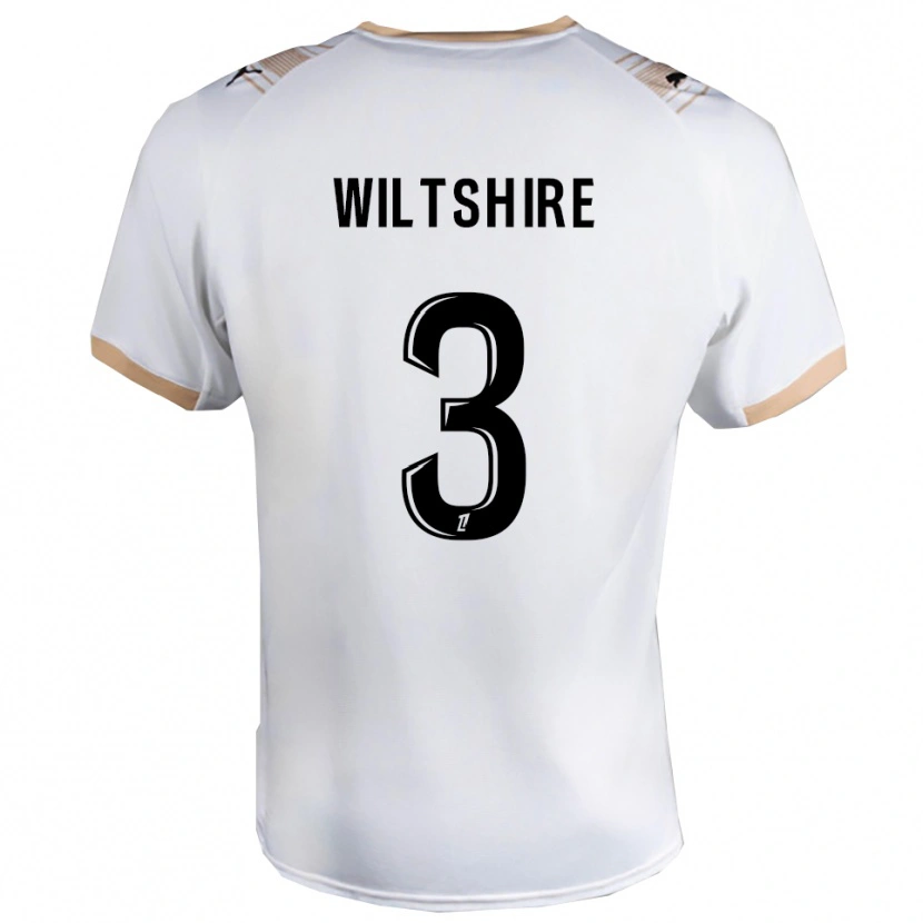 Danxen Hombre Camiseta Tiernny Wiltshire #3 Blanco Negro 2ª Equipación 2025/26 La Camisa