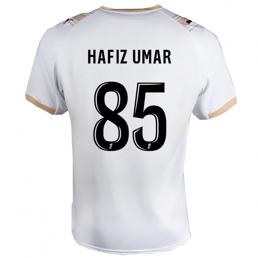 Danxen Hombre Camiseta Ibrahim Hafiz Umar #85 Blanco Negro 2ª Equipación 2025/26 La Camisa