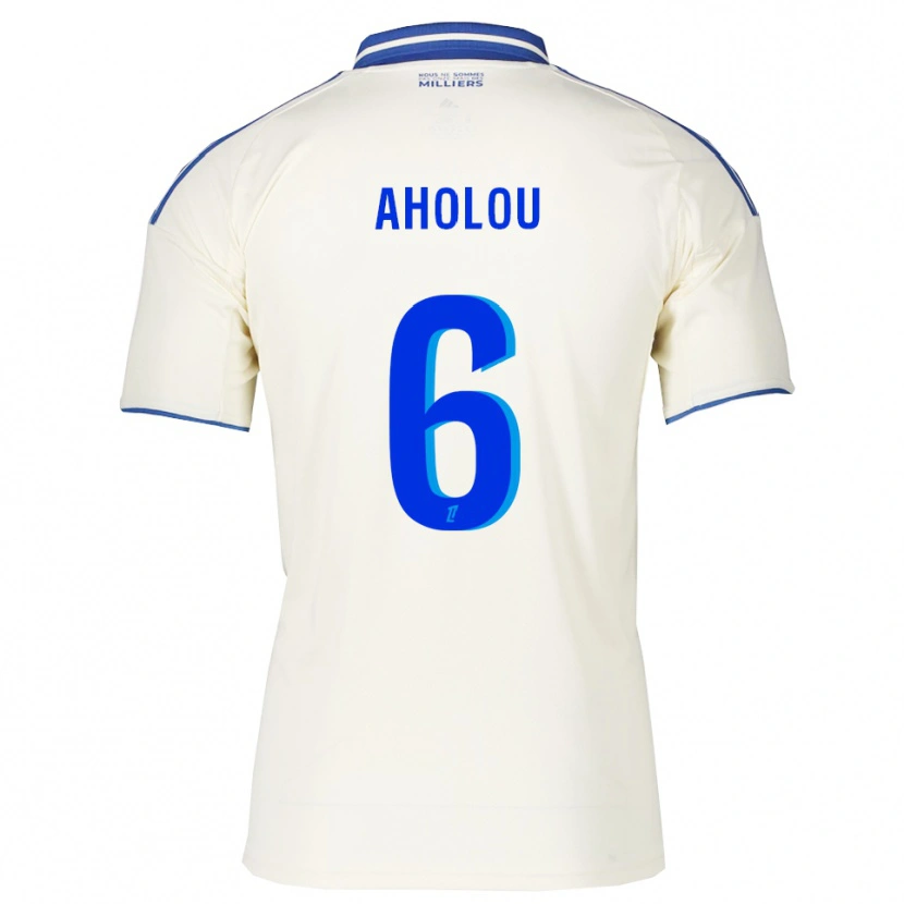 Danxen Hombre Camiseta Jean-Eudes Aholou #6 Champán Azul 2ª Equipación 2025/26 La Camisa