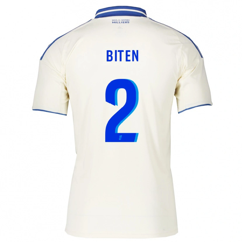 Danxen Hombre Camiseta Clancy Valère Biten #2 Champán Azul 2ª Equipación 2025/26 La Camisa