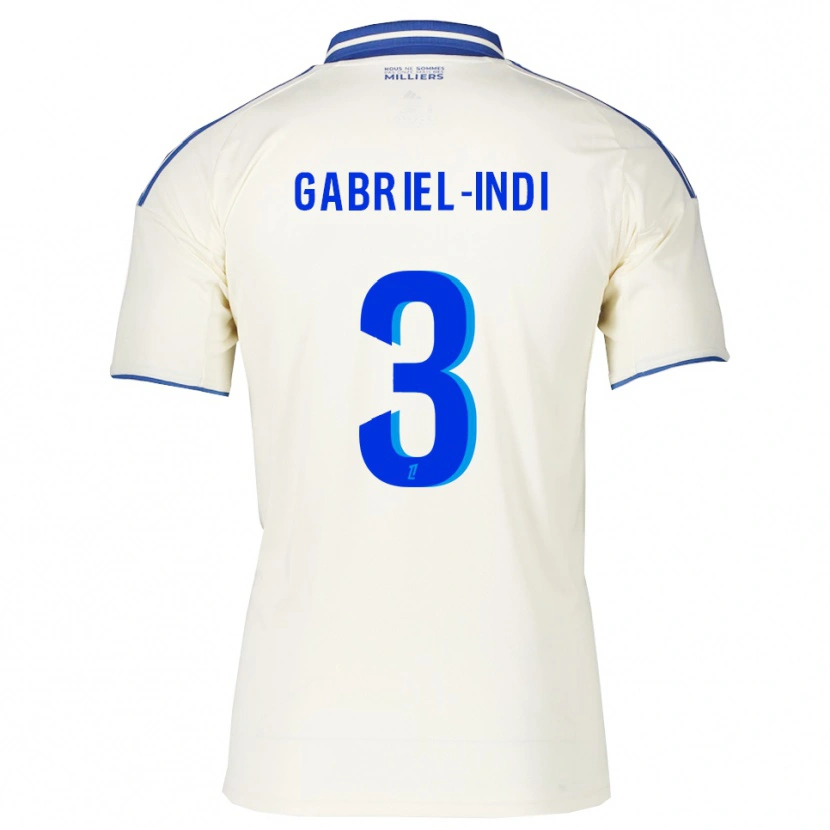 Danxen Hombre Camiseta Amizade Gabriel-Indi #3 Champán Azul 2ª Equipación 2025/26 La Camisa
