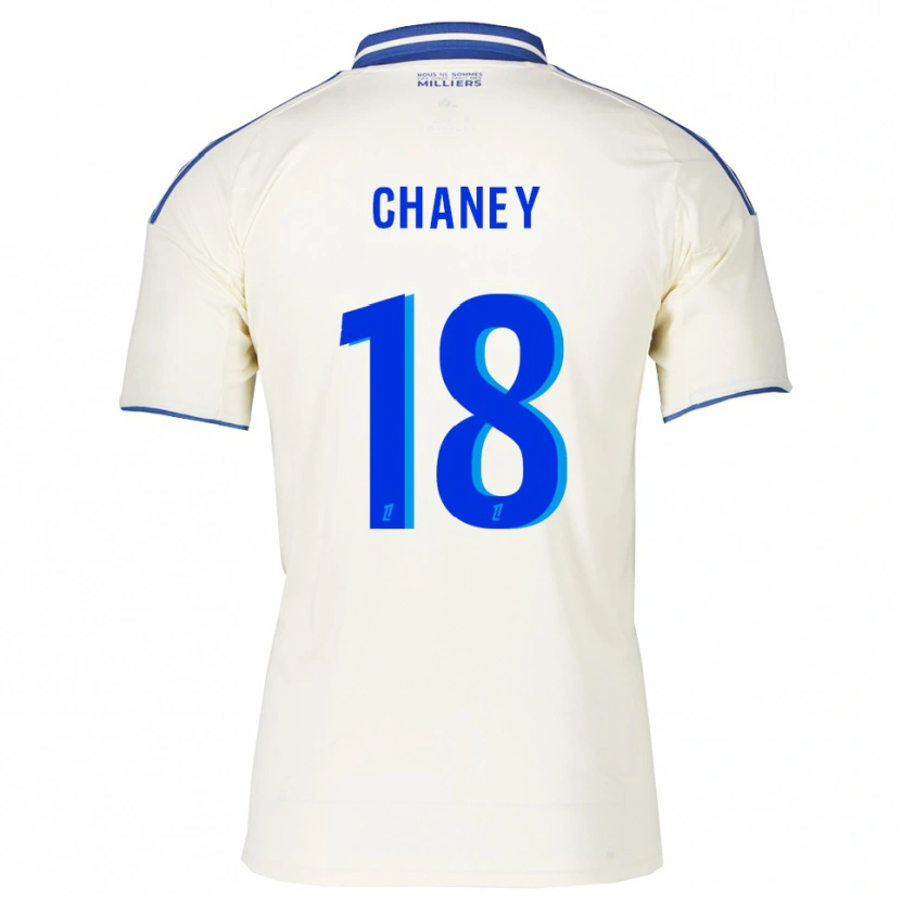 Danxen Hombre Camiseta Amanda Chaney #18 Champán Azul 2ª Equipación 2025/26 La Camisa