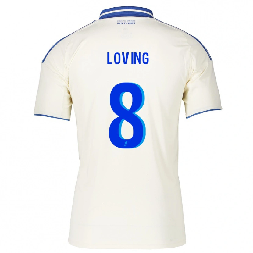 Danxen Hombre Camiseta Emma Loving #8 Champán Azul 2ª Equipación 2025/26 La Camisa