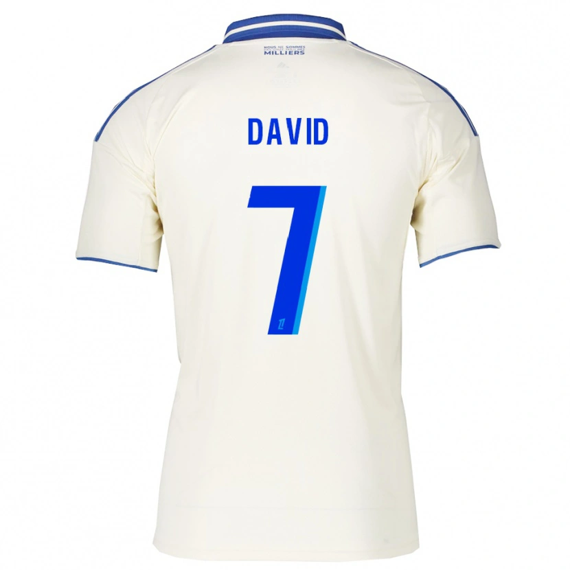 Danxen Hombre Camiseta David Kaiki #7 Champán Azul 2ª Equipación 2025/26 La Camisa