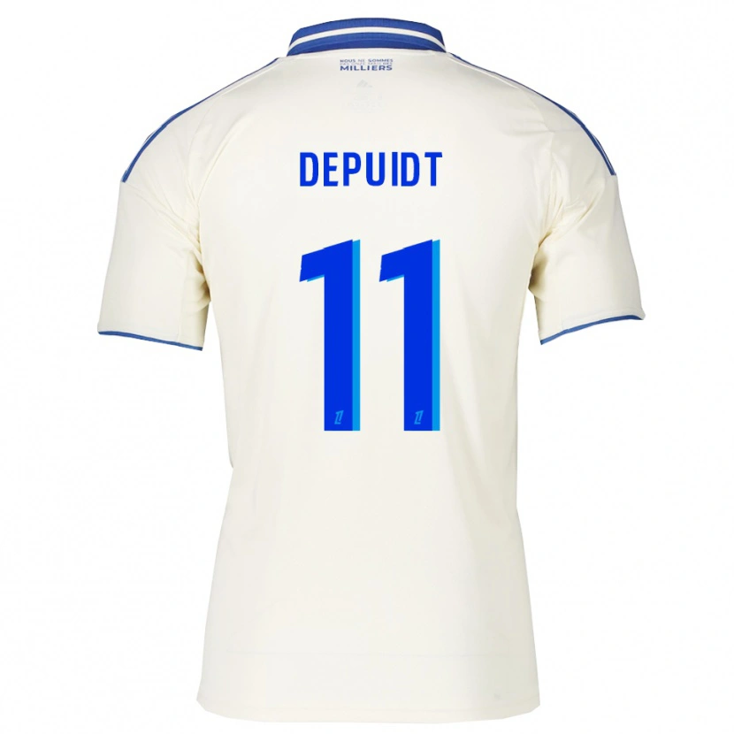 Danxen Hombre Camiseta Lorenzo Depuidt #11 Champán Azul 2ª Equipación 2025/26 La Camisa