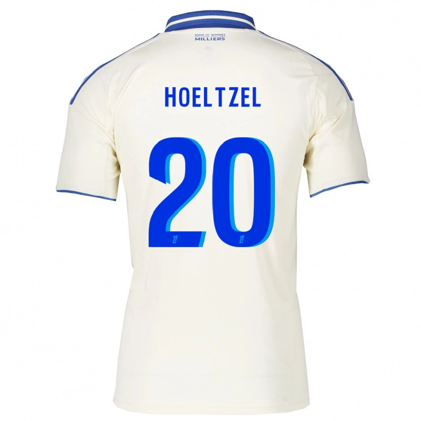 Danxen Hombre Camiseta Mégane Hoeltzel #20 Champán Azul 2ª Equipación 2025/26 La Camisa