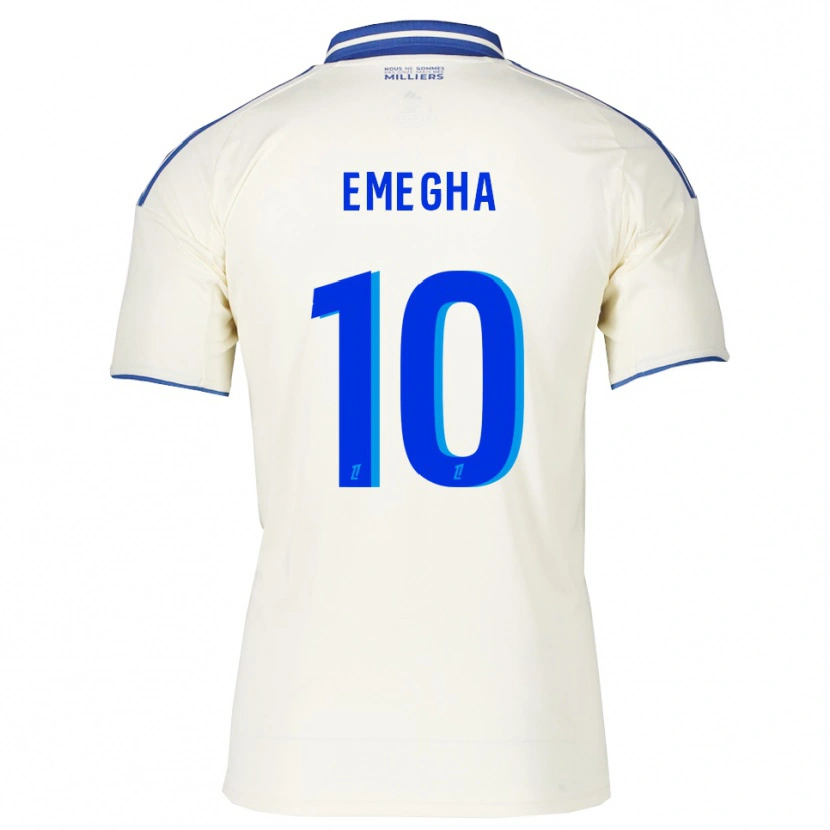 Danxen Hombre Camiseta Emanuel Emegha #10 Champán Azul 2ª Equipación 2025/26 La Camisa
