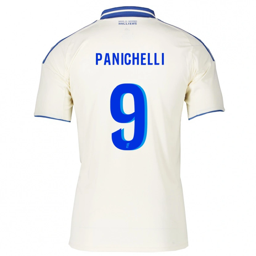 Danxen Hombre Camiseta Joaquín Panichelli #9 Champán Azul 2ª Equipación 2025/26 La Camisa