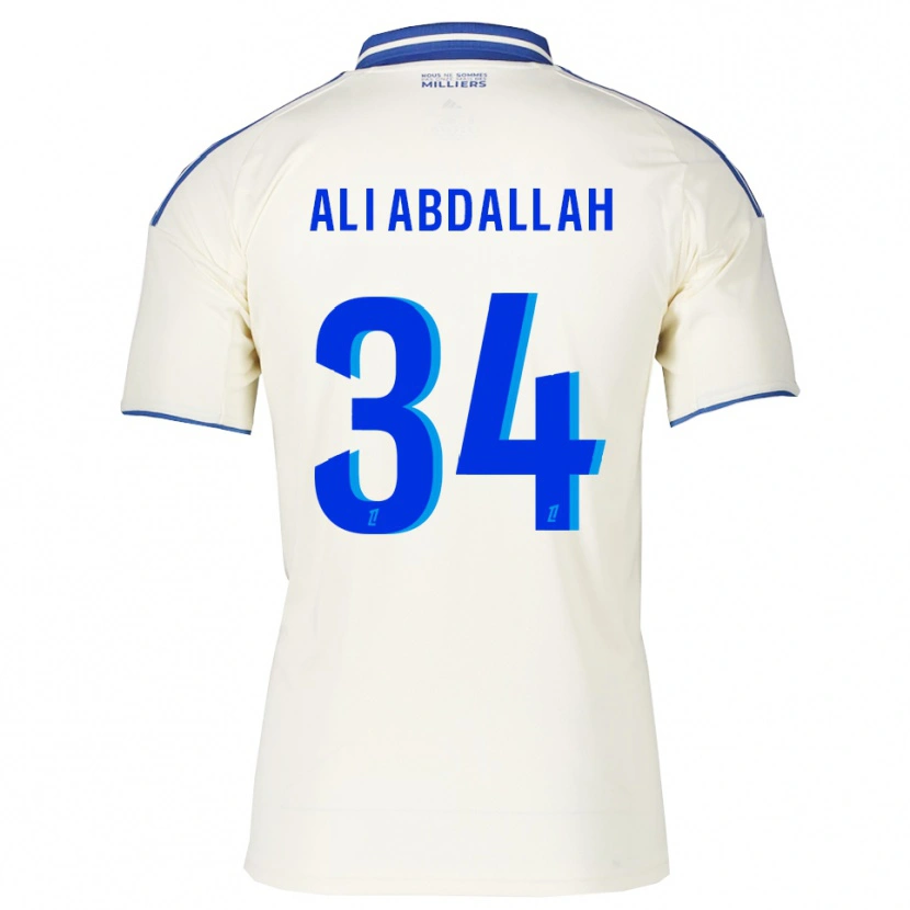Danxen Hombre Camiseta Aboubacar Ali Abdallah #34 Champán Azul 2ª Equipación 2025/26 La Camisa