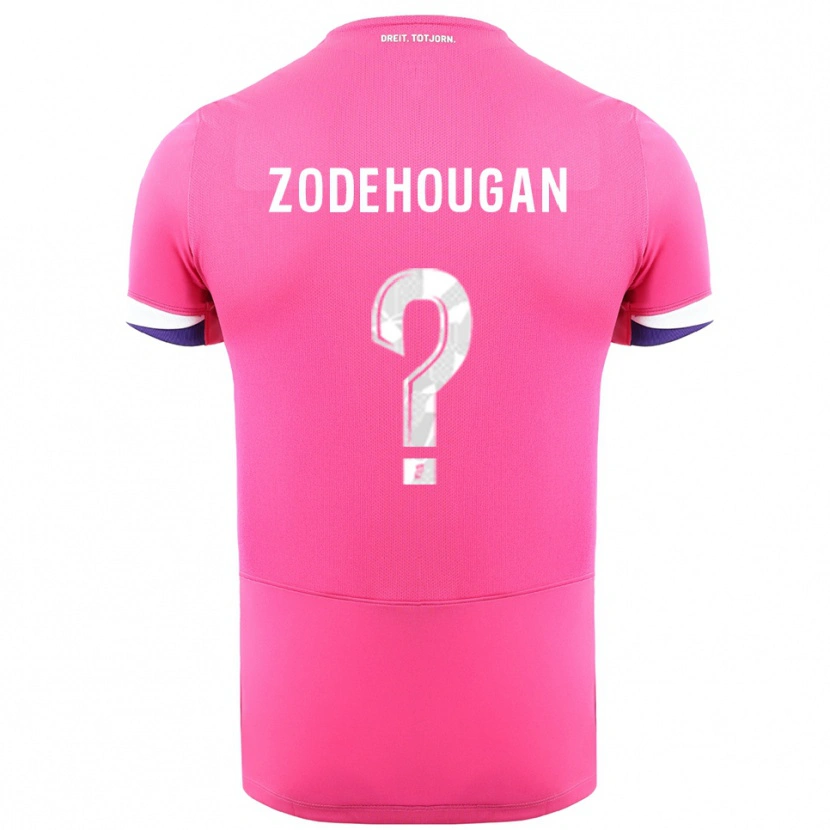 Danxen Hombre Camiseta Yanis Zodehougan #0 Rosa Blanco 2ª Equipación 2025/26 La Camisa