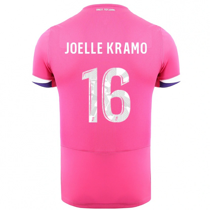 Danxen Hombre Camiseta Marie Joelle Kramo #16 Rosa Blanco 2ª Equipación 2025/26 La Camisa