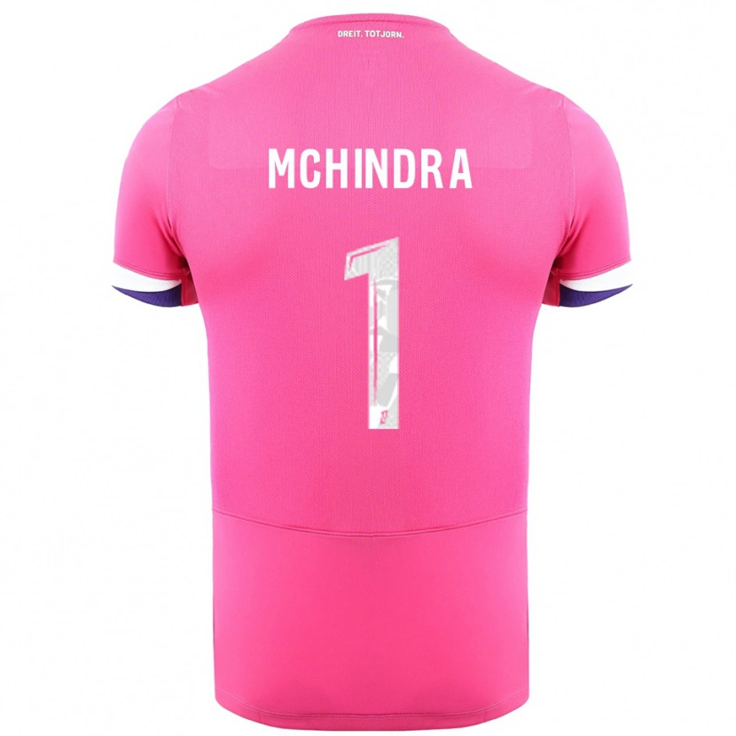 Danxen Hombre Camiseta Naime Said Mchindra #1 Rosa Blanco 2ª Equipación 2025/26 La Camisa