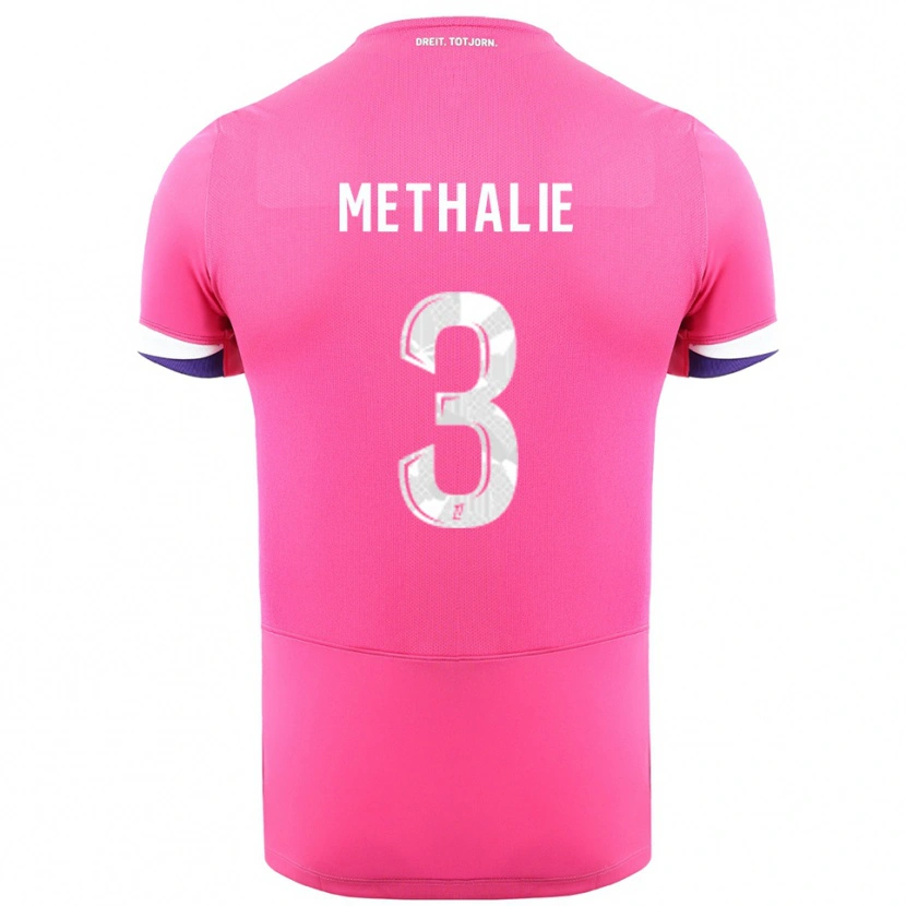 Danxen Hombre Camiseta Dayann Methalie #3 Rosa Blanco 2ª Equipación 2025/26 La Camisa