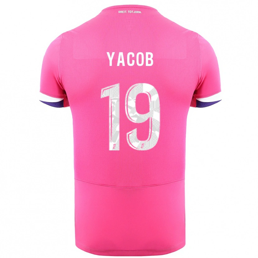 Danxen Hombre Camiseta Ilana Yacob #19 Rosa Blanco 2ª Equipación 2025/26 La Camisa
