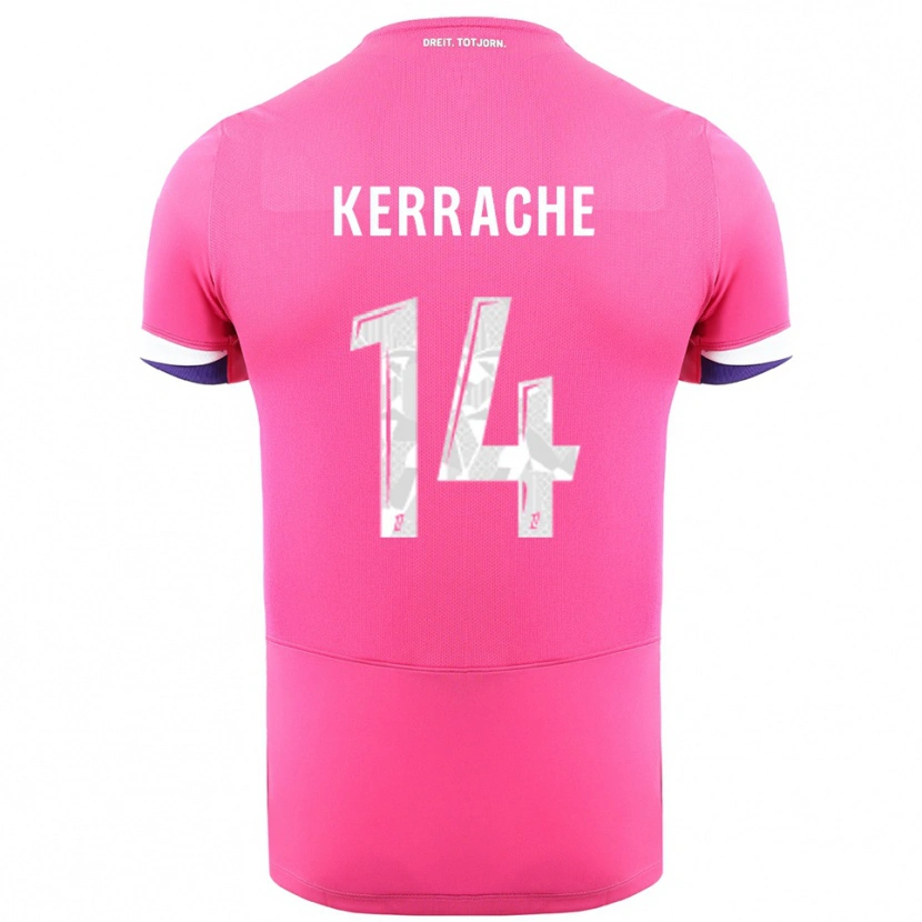 Danxen Hombre Camiseta Marina Kerrache #14 Rosa Blanco 2ª Equipación 2025/26 La Camisa