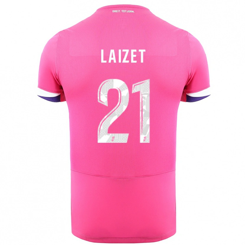 Danxen Hombre Camiseta Emma Laizet #21 Rosa Blanco 2ª Equipación 2025/26 La Camisa